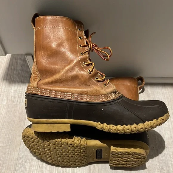 Men’s LL Bean Size 10 Medium 8” Boot Unlined (HM) L.L. Bean Vintage L.L.Bean 10” Unlined Bean Boots ?? | Grailed main image 3